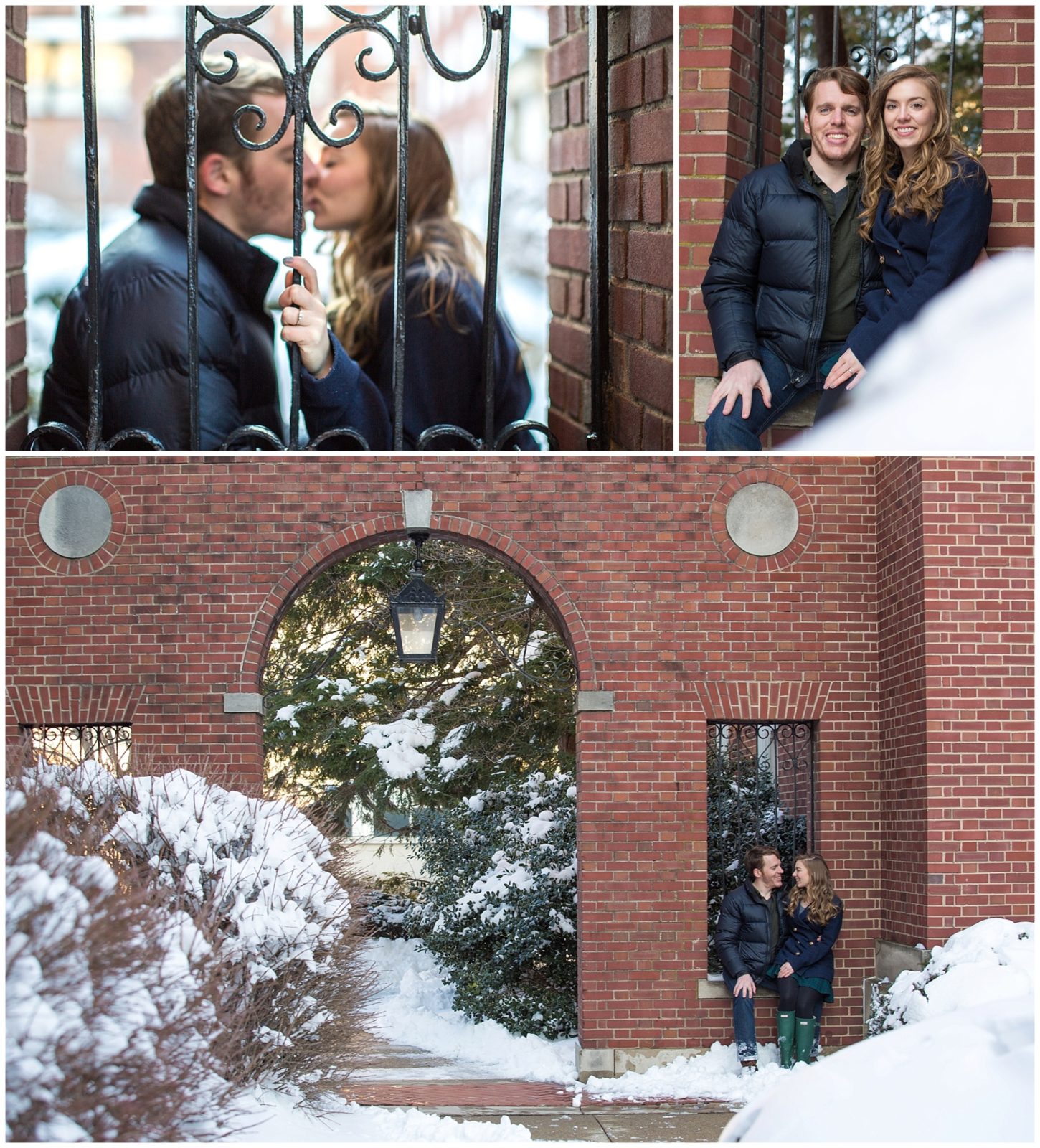 Winter Engagement Session in the Snow in Lexington, Kentucky_0002