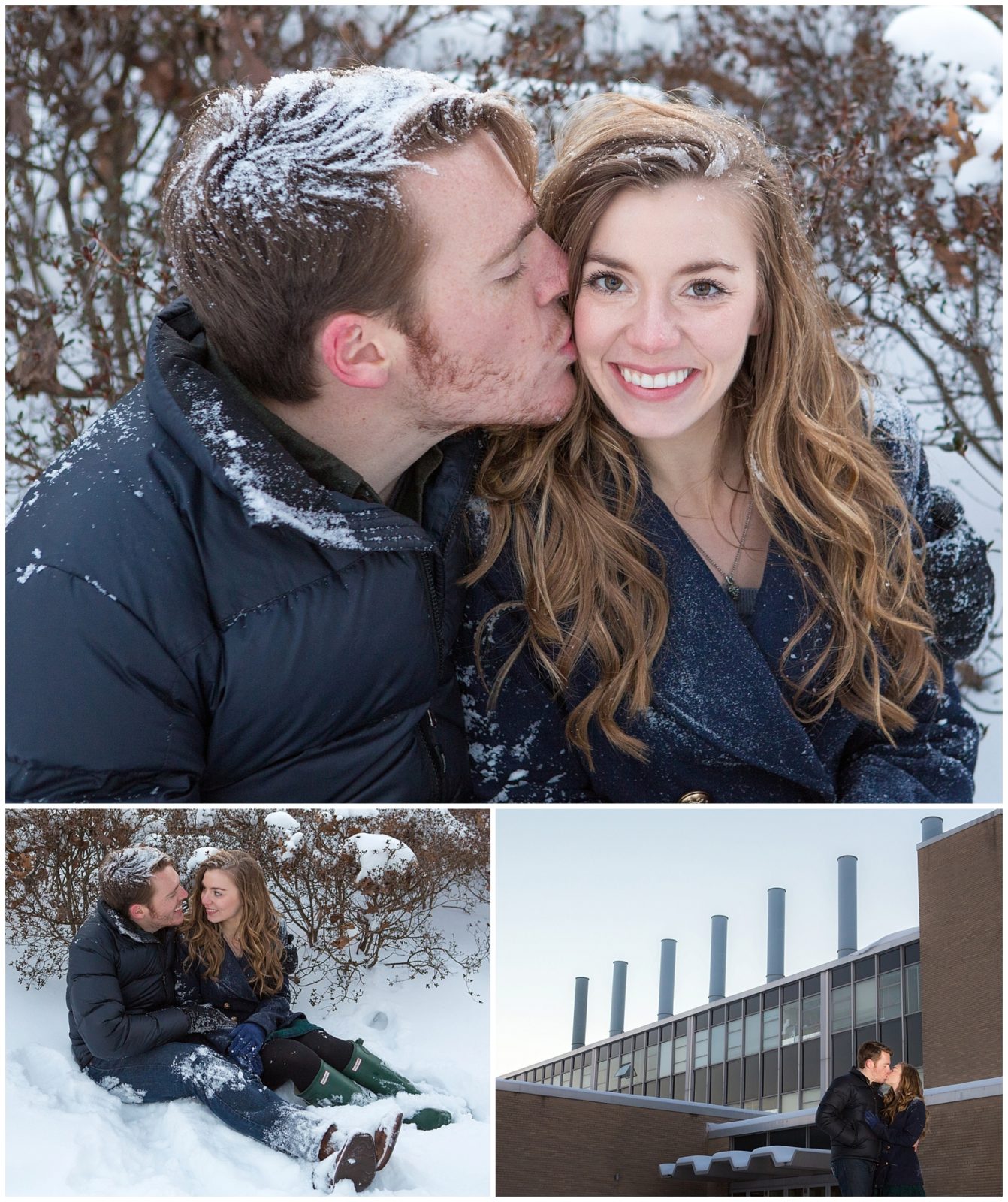 Winter Engagement Session in the Snow in Lexington, Kentucky_0006