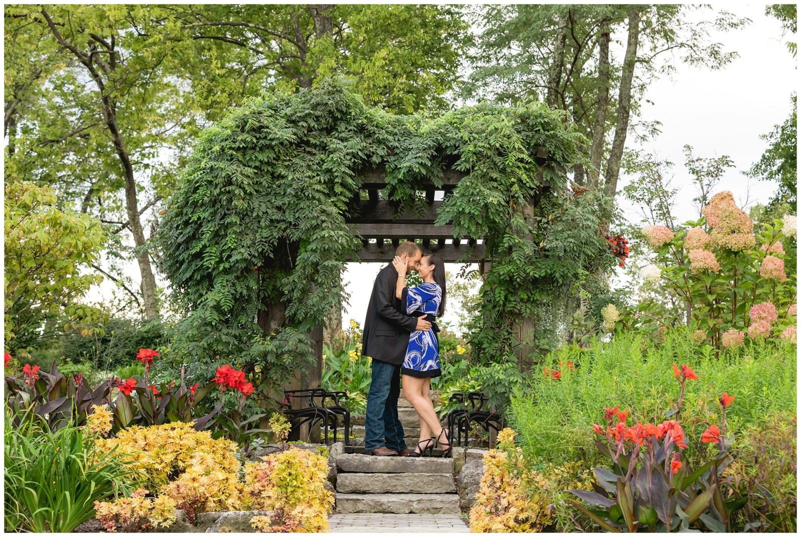 Engagement photos at Buffalo Trace Distillery in Frankfort, KY