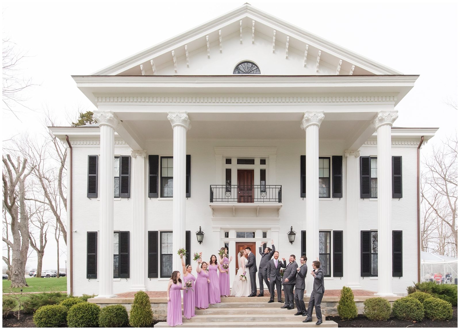 Bridal Party Wedding Photos at Ashford Acres Inn in Cynthiana, Kentucky.