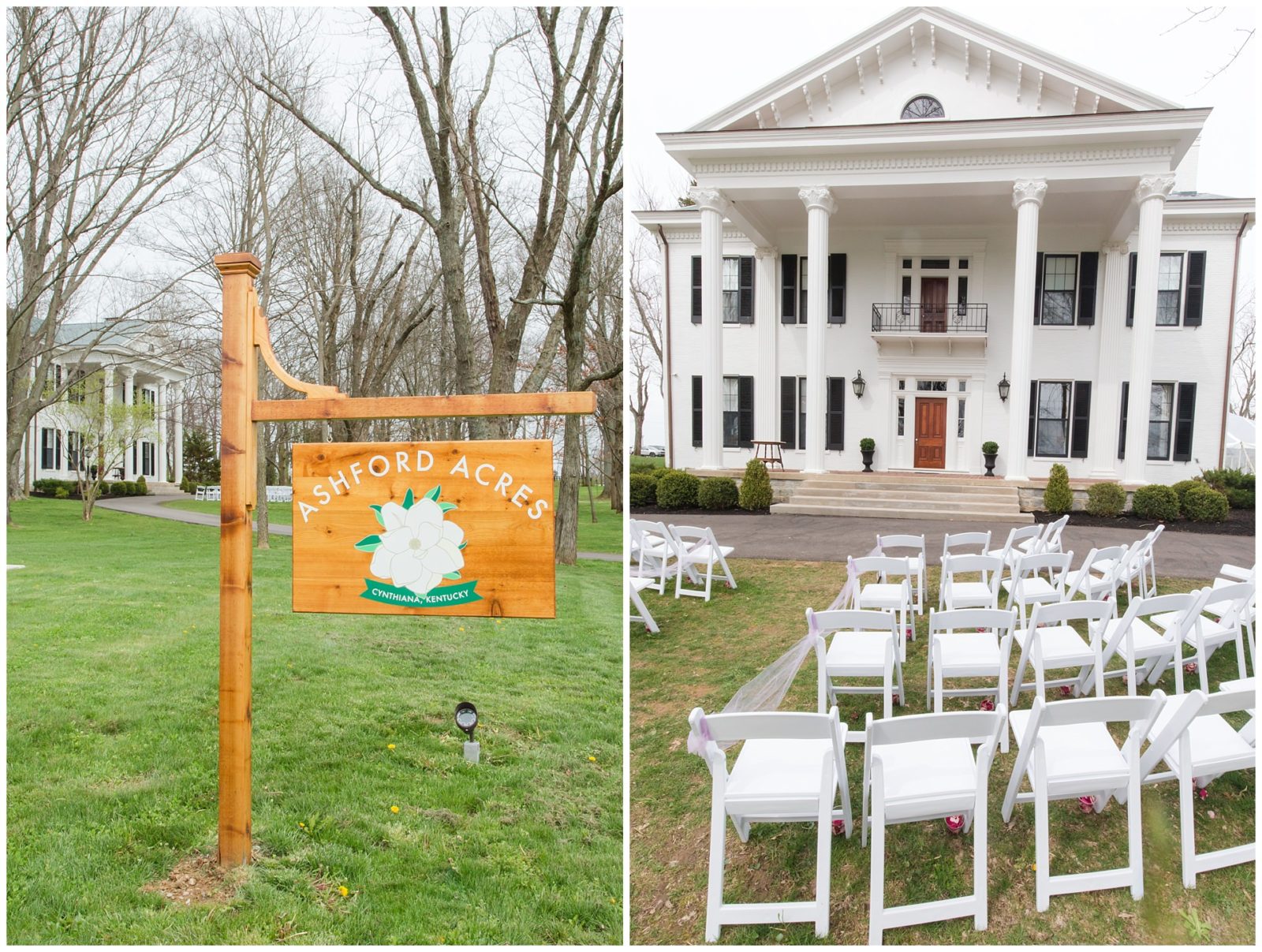 Wedding Ceremony Photos at Ashford Acres Inn in Cynthiana, Kentucky.