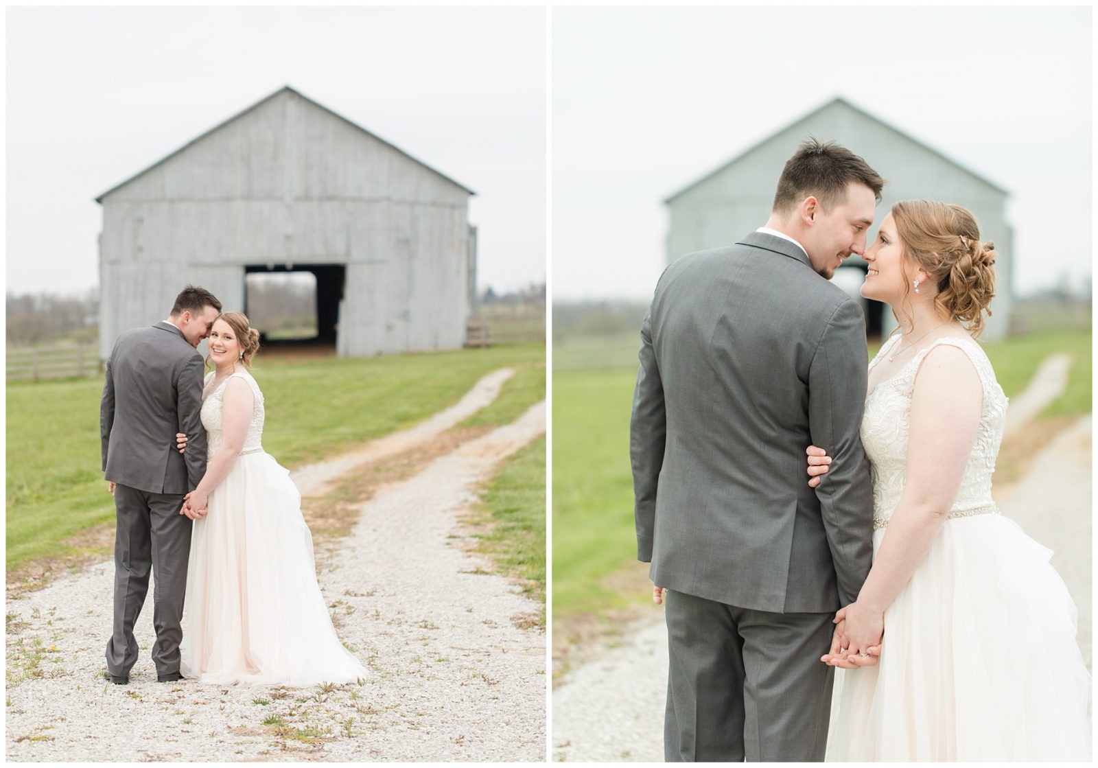Bride and Groom Photos with at Barn at Ashford Acres Inn in Cynthiana, Kentucky.