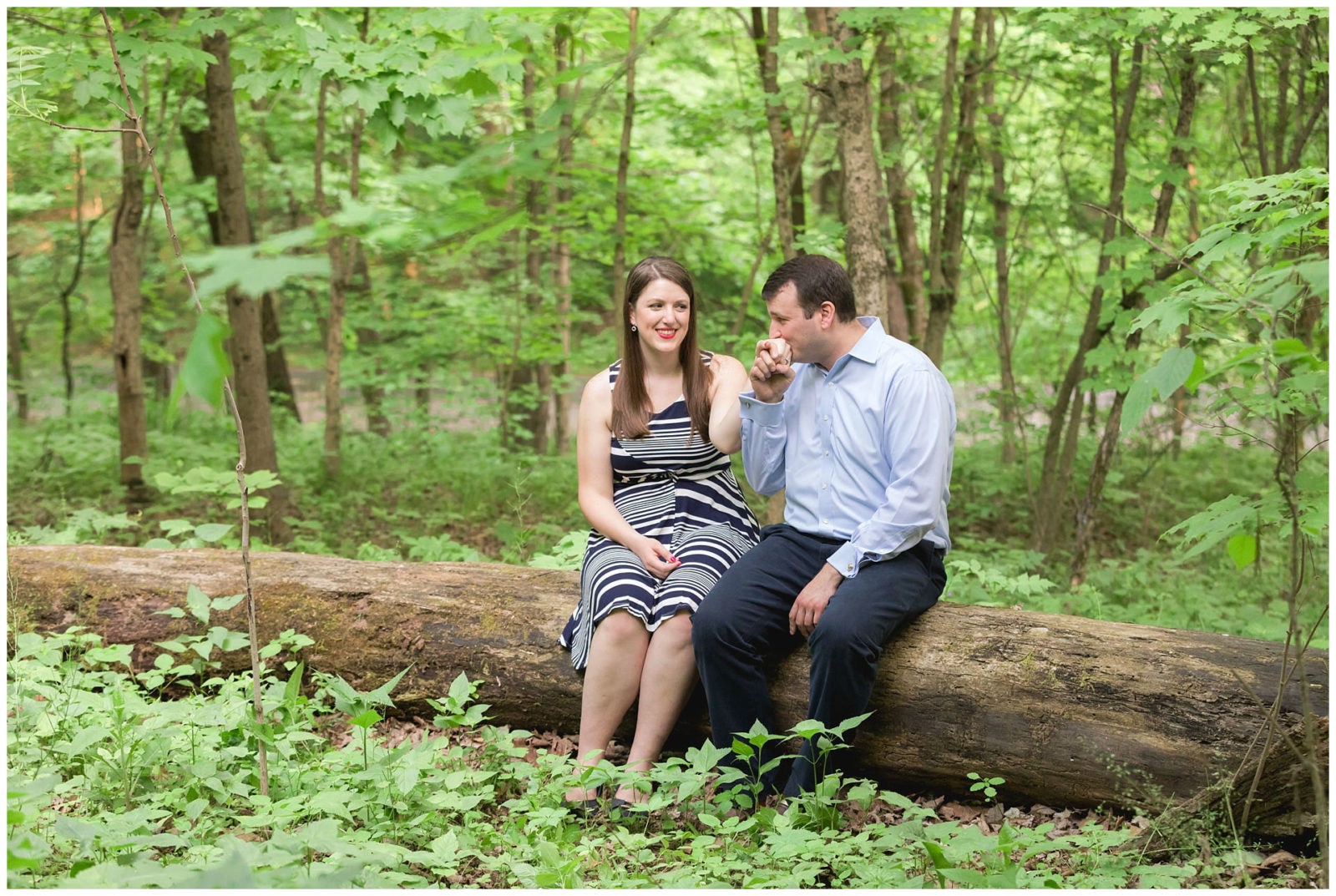 Engagement photos at Cherokee Park in Louisville, KY