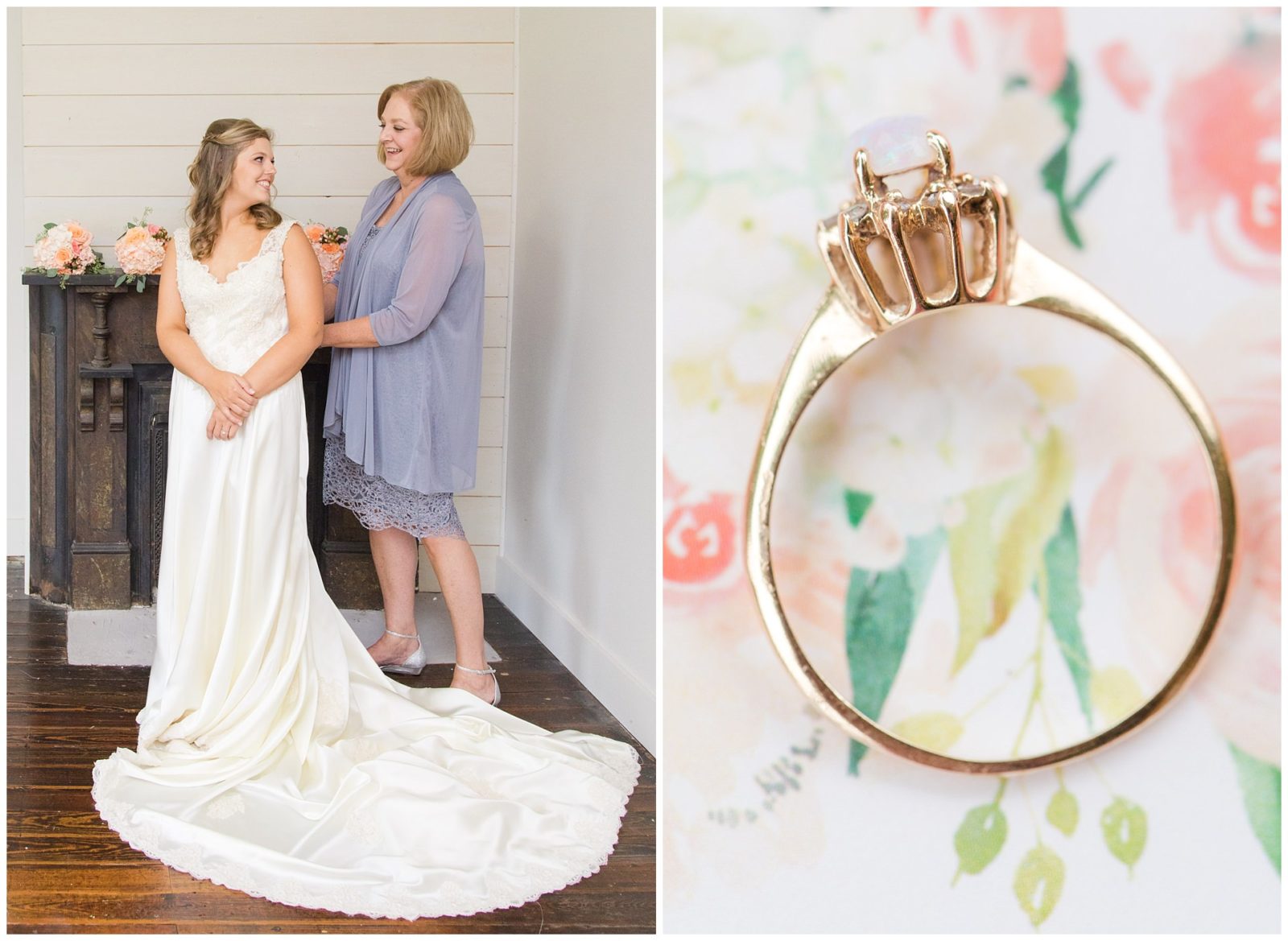 Wedding Bride and mom Photos at the Barn at McCall Springs in Lawrenceburg, Kentucky.