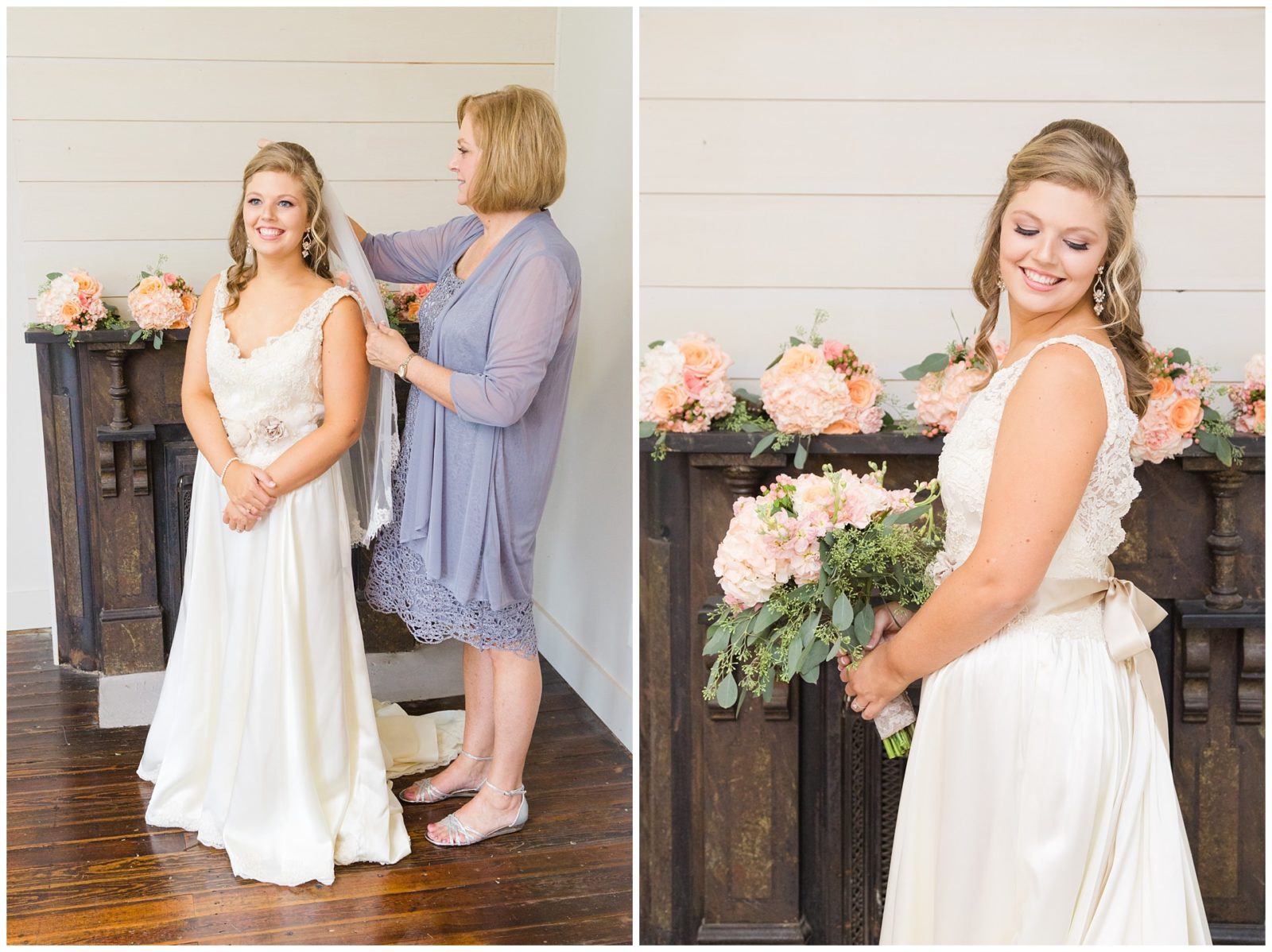 Wedding Bridal Suite Photos at the Barn at McCall Springs in Lawrenceburg, Kentucky.