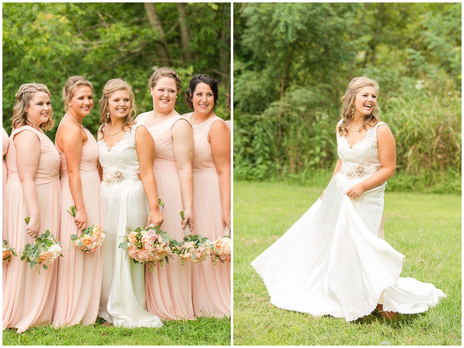 Wedding Bridesmaid Photos at the Barn at McCall Springs in Lawrenceburg, Kentucky.