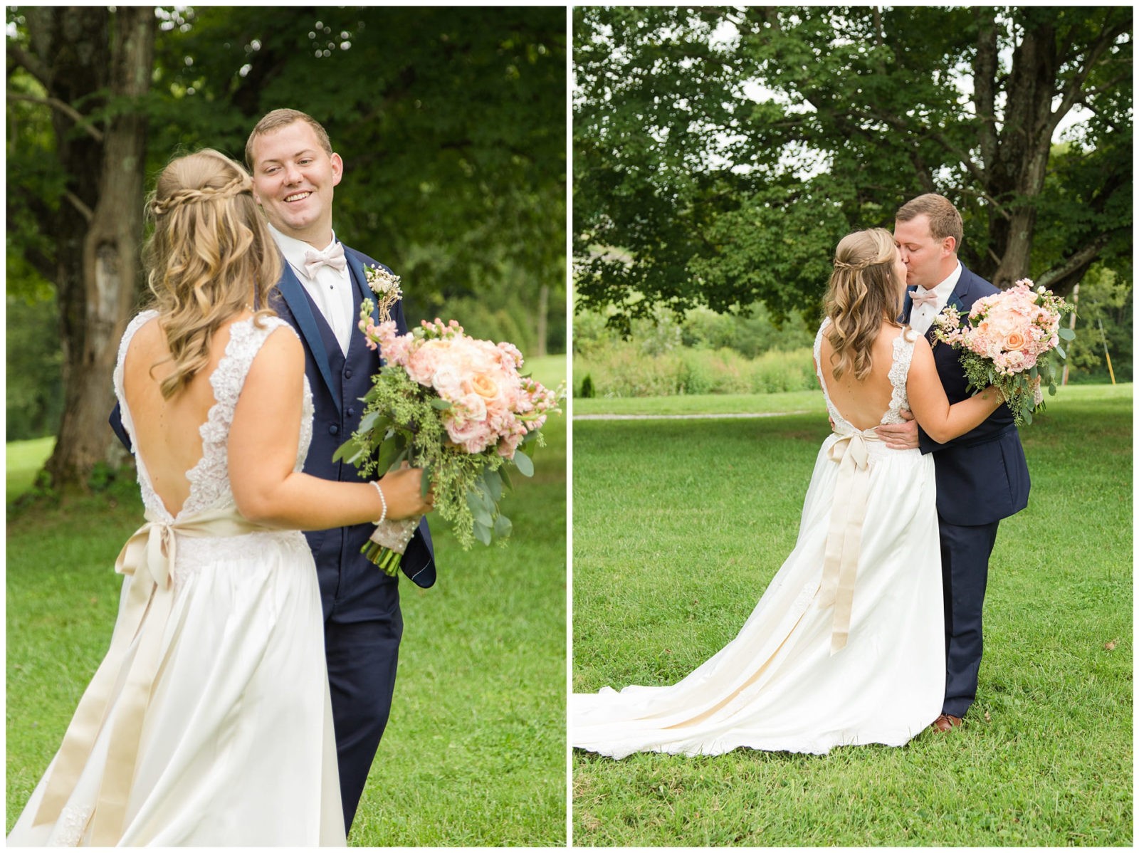 Wedding Bride and Groom Photos at the Barn at McCall Springs in Lawrenceburg, Kentucky.