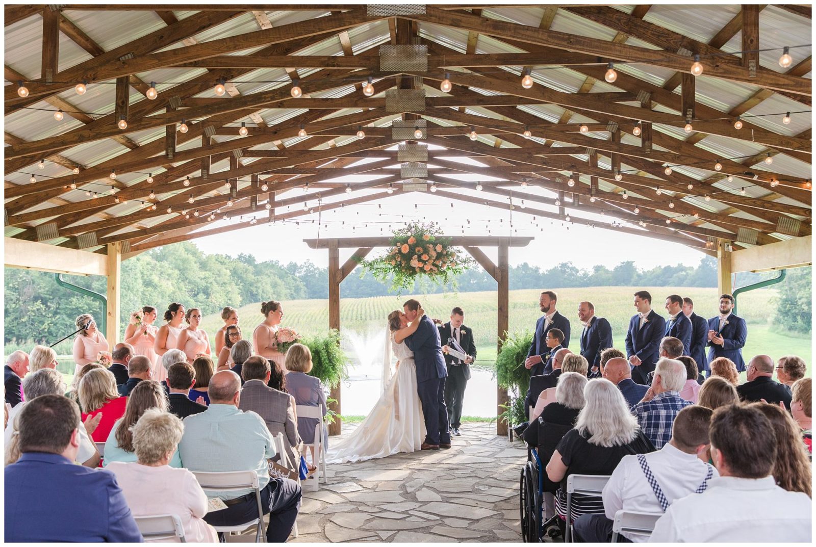 Wedding Ceremony Photos at the Barn at McCall Springs in Lawrenceburg, Kentucky.