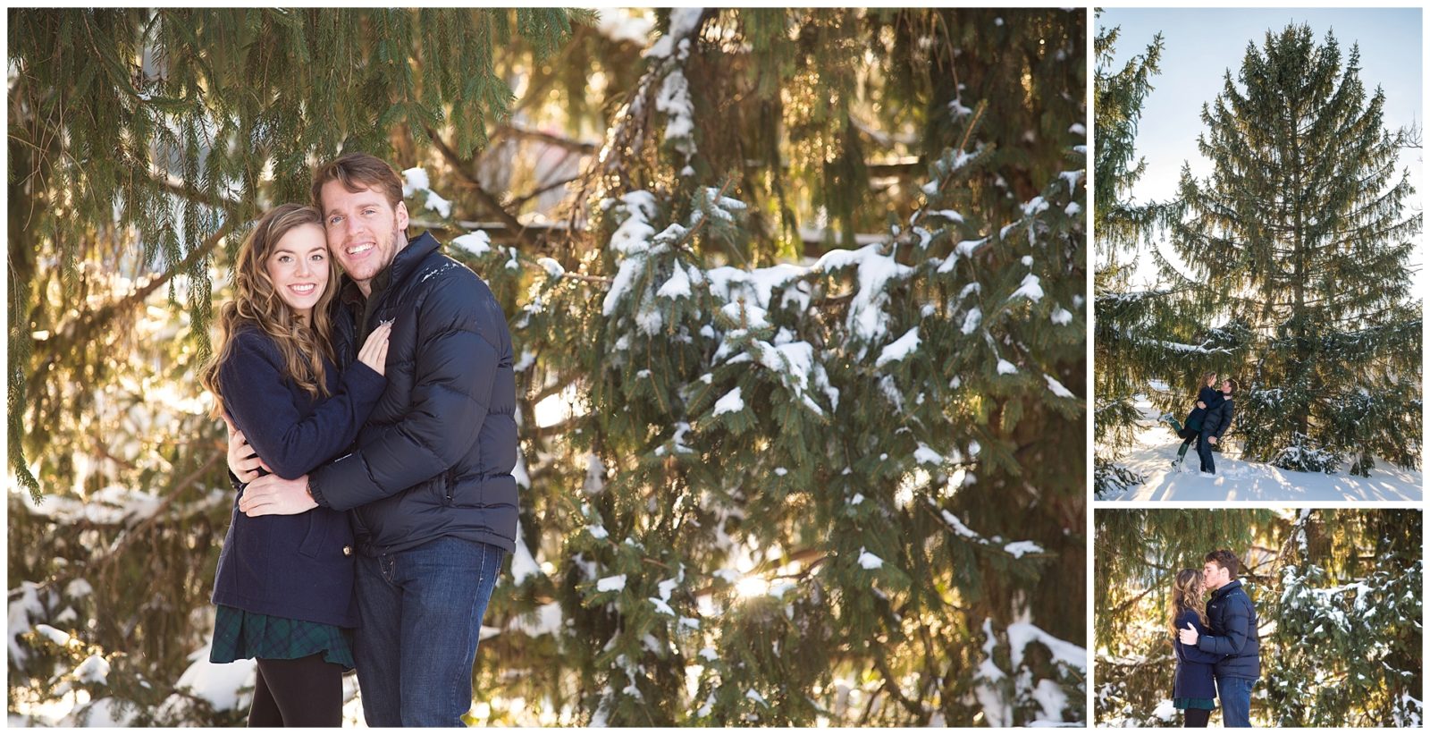 Winter Engagement Session in the Snow in Lexington, Kentucky_0001