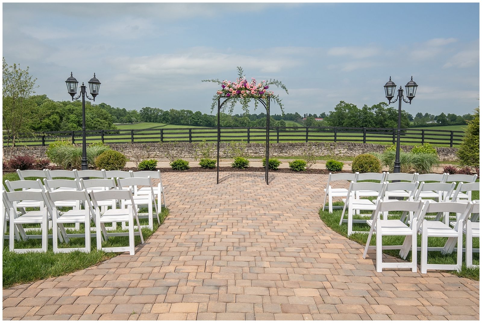 The Thoroughbred Center unveils a new outdoor wedding venue in Lexington, Kentucky called The Paddock. Get married in the heart of horse country. Photos by: Kevin and Anna Photography www.kevinandannaweddings.com
