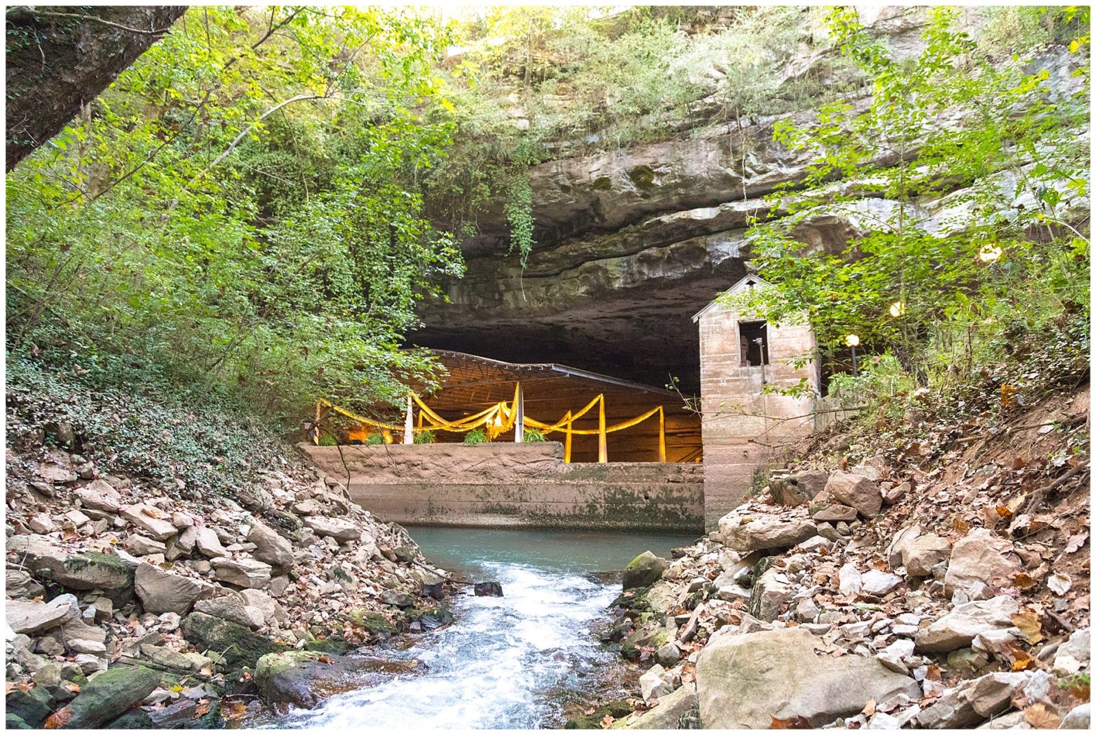 Lost River Cave a beautiful & unique outdoor wedding venue in Bowling Green, KY. Perfect destination wedding for adventurous couples who love the outdoors.