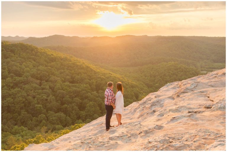 Red River Gorge Summer Engagement Session on Auxier Ridge