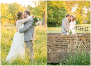 Kentucky Horse Park sunset wedding photos in Lexington, Kentucky.