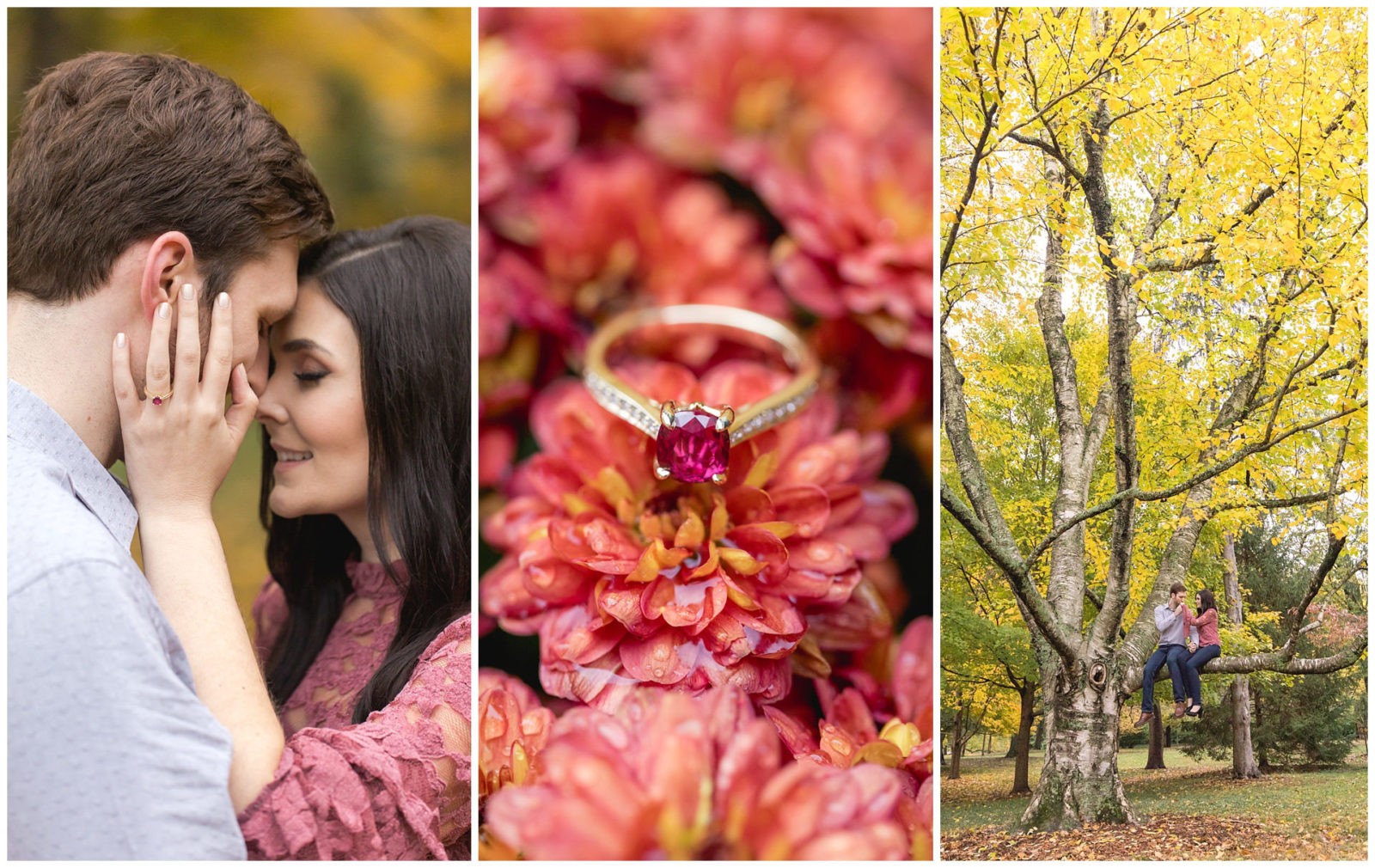 Fall engagement session at Ashland The Henry Clay Estate in Lexington, KY