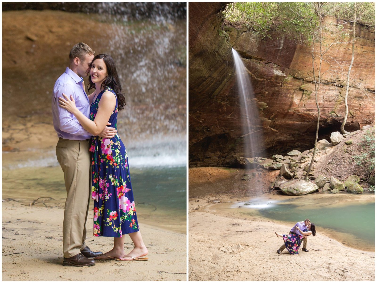 Romantic Engagement Session at Copperas Falls Red River Gorge.