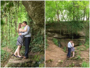 Engagement photos at Big Rock Park in Louisville, KY