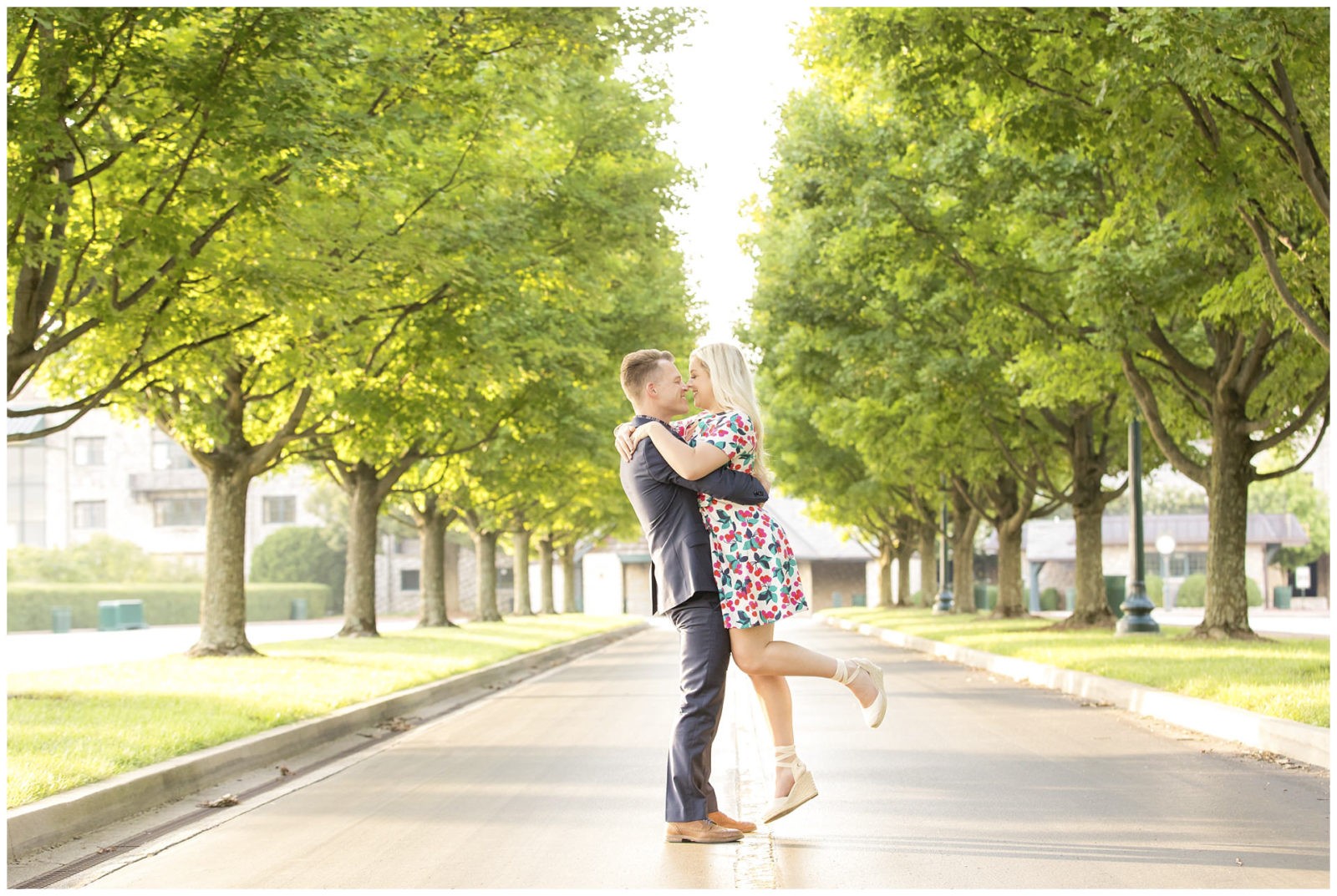 Keeneland Trees Engagement Session in Lexington, Kentucky.