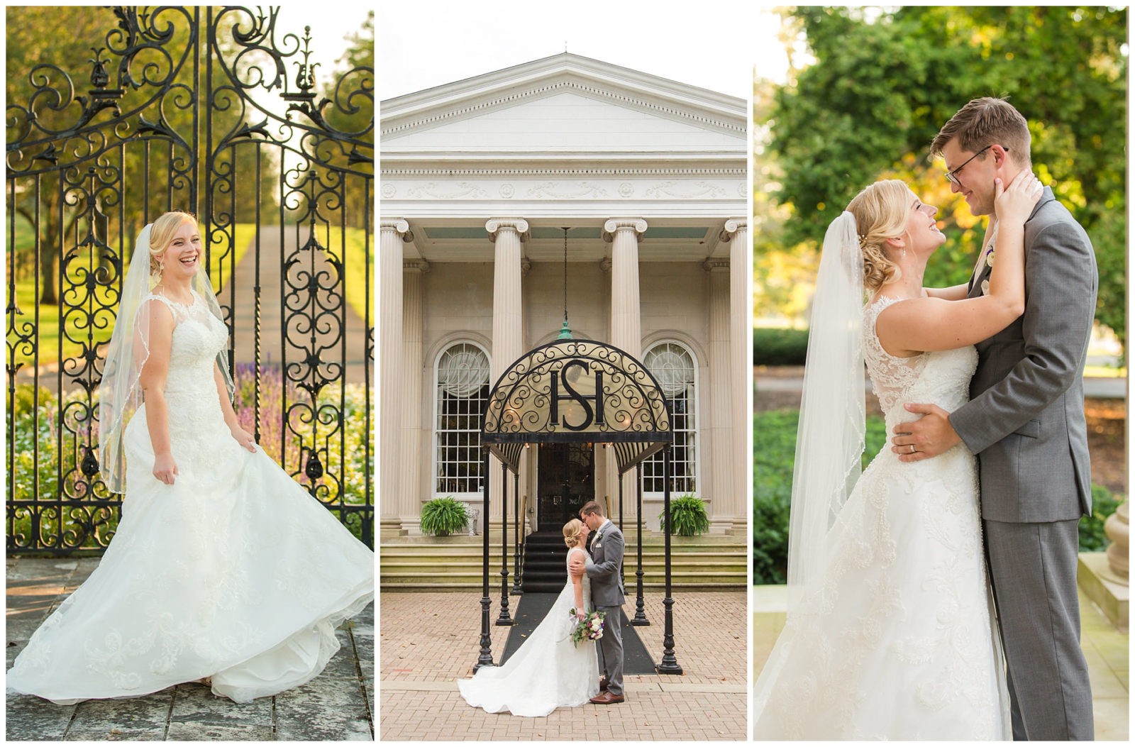Wedding photos at Spindletop Hall in Lexington, Kentucky.