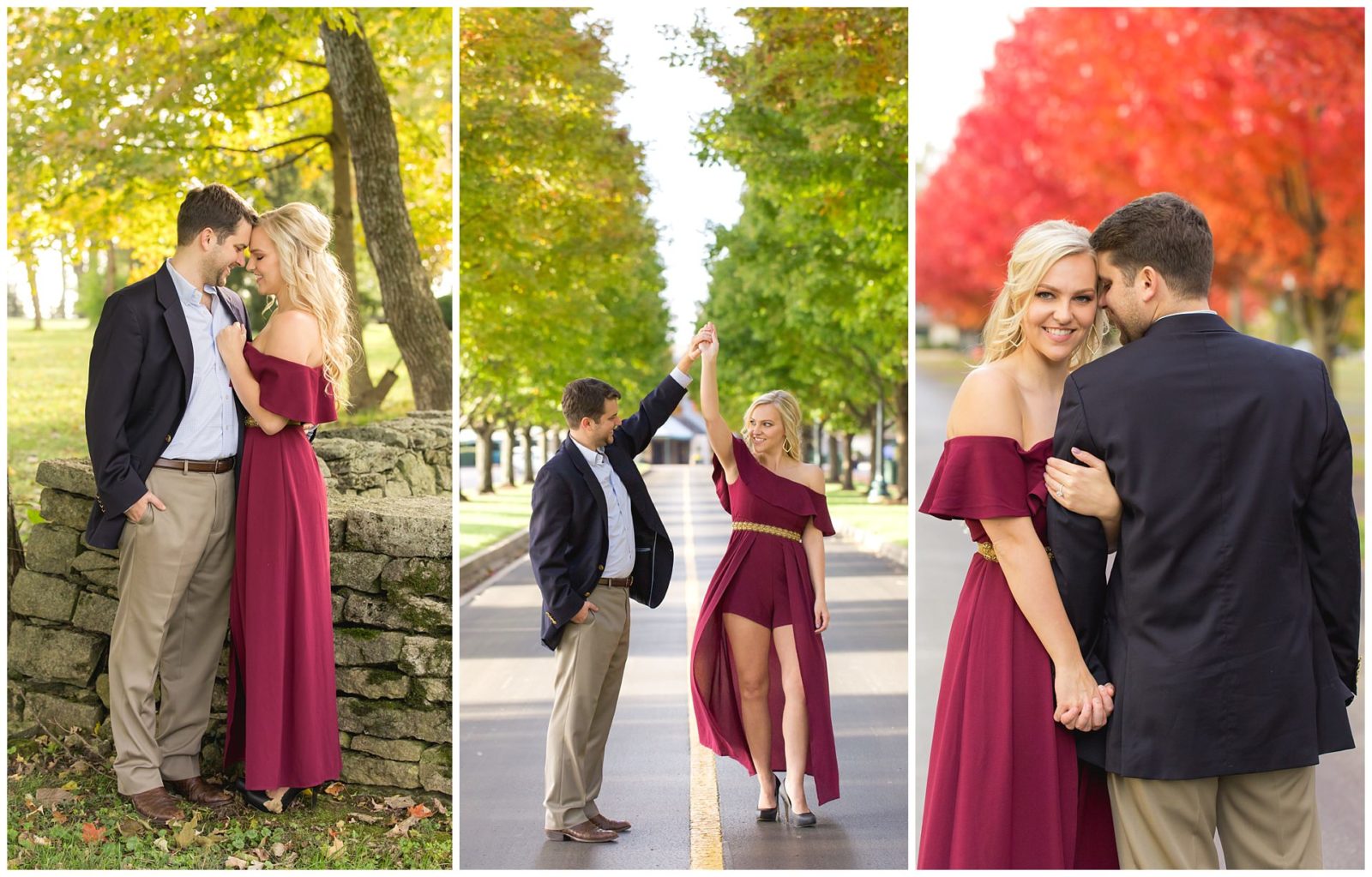 Fall Engagement Session at Keeneland Racecourse in Lexington, KY