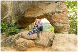 Red River Gorge Engagement Session at Sky Bridge Arch.