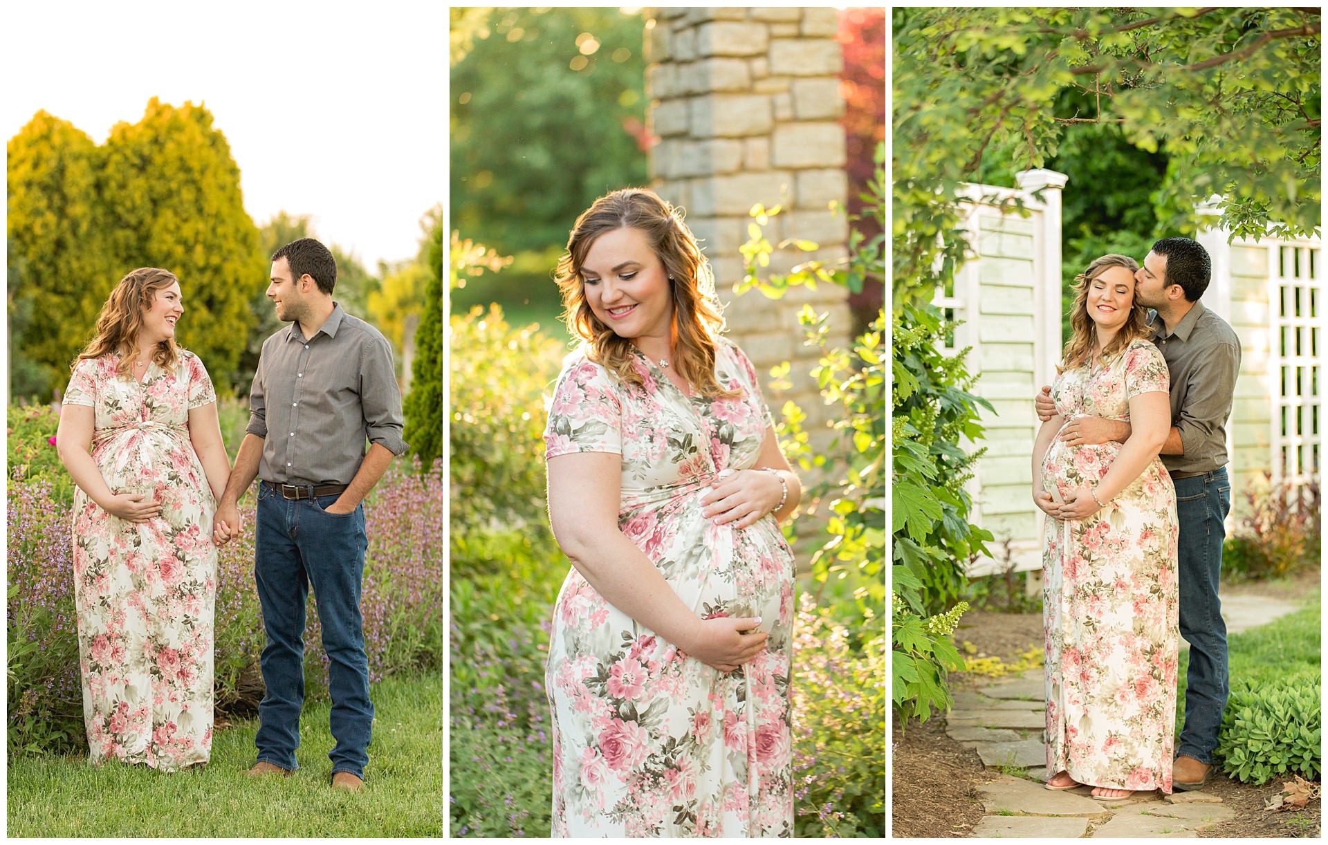 Summer maternity session at the UK Arboretum in Lexington, KY