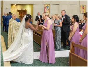 Wedding at Christ The King Catholic Church in Downtown Lexington, Kentucky