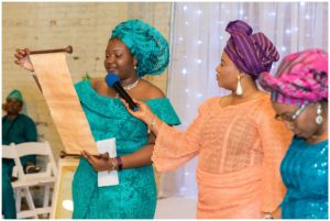 Traditional Nigerian wedding ceremony at the Livery in Downtown Lexington, Kentucky