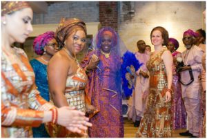 Traditional Nigerian wedding ceremony at the Livery in Downtown Lexington, Kentucky