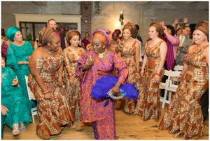 Traditional Nigerian wedding ceremony at the Livery in Downtown Lexington, Kentucky
