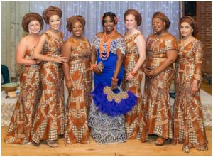 Traditional Nigerian wedding ceremony at the Livery in Downtown Lexington, Kentucky