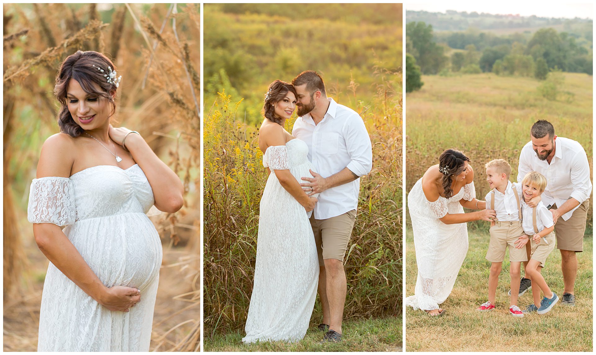 Fall Maternity Family Session at Shaker Village