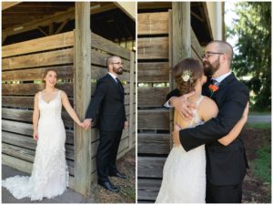 Bride and Groom Wedding Photography on a horse farm at the Polo Barn at Saxony in Lexington, Kentucky