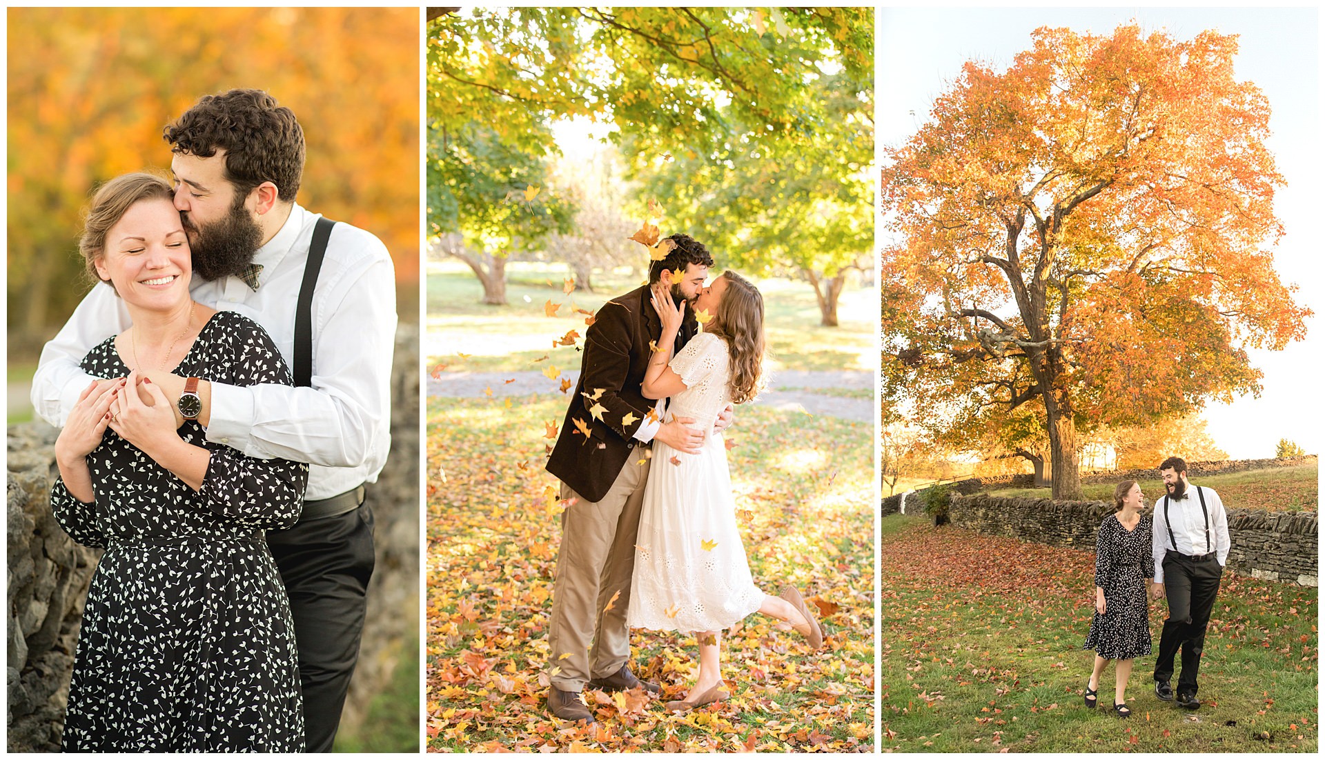 Fall Color Engagement Session at Shaker Village