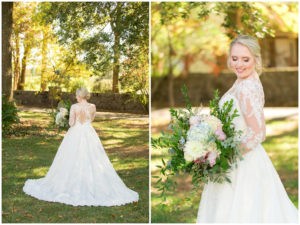Bride wedding photos on a Golf Course at The Marriott Griffin Gate in Lexington, Kentucky