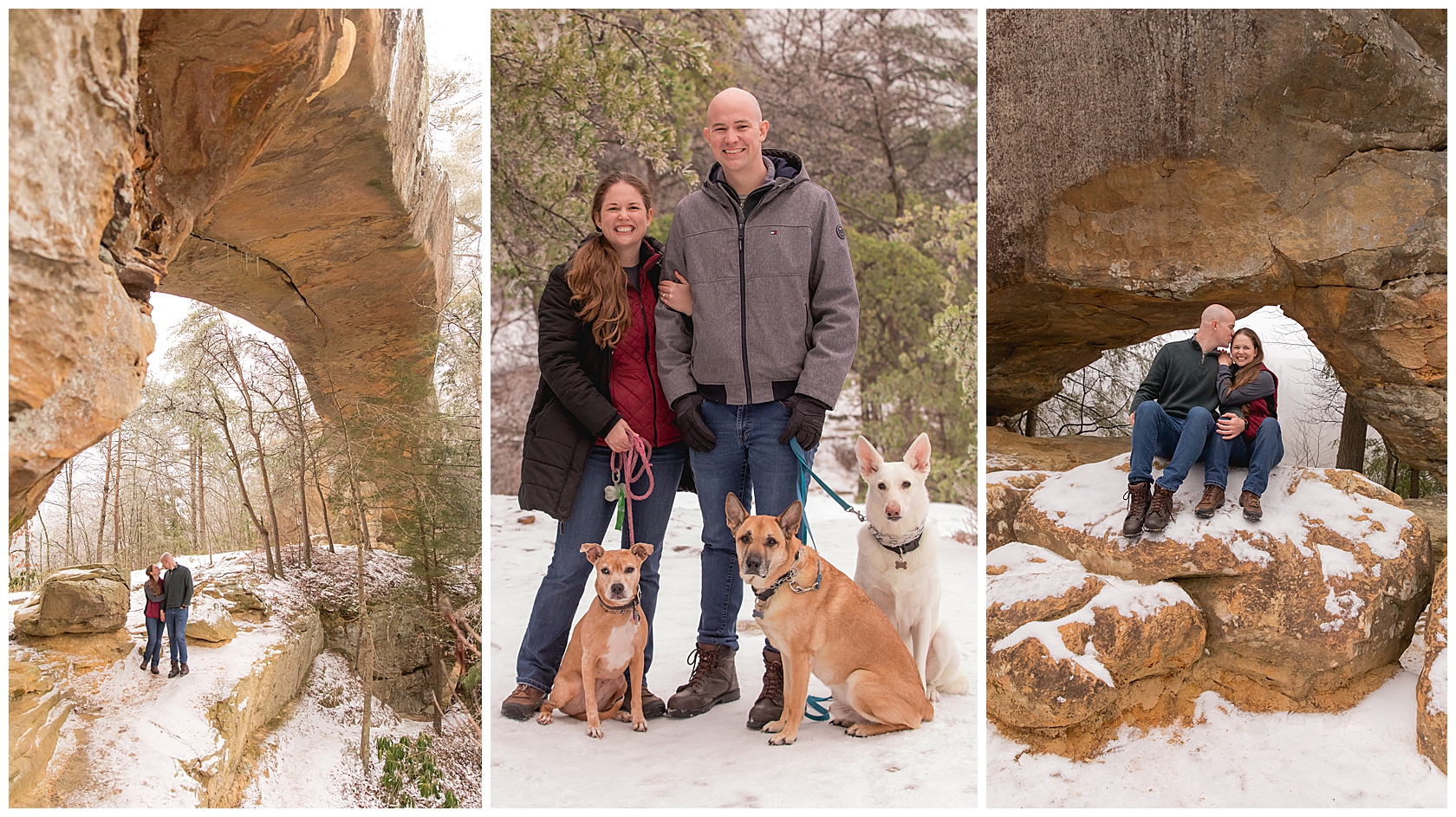 Winter Engagement Proposal in the Red River Gorge