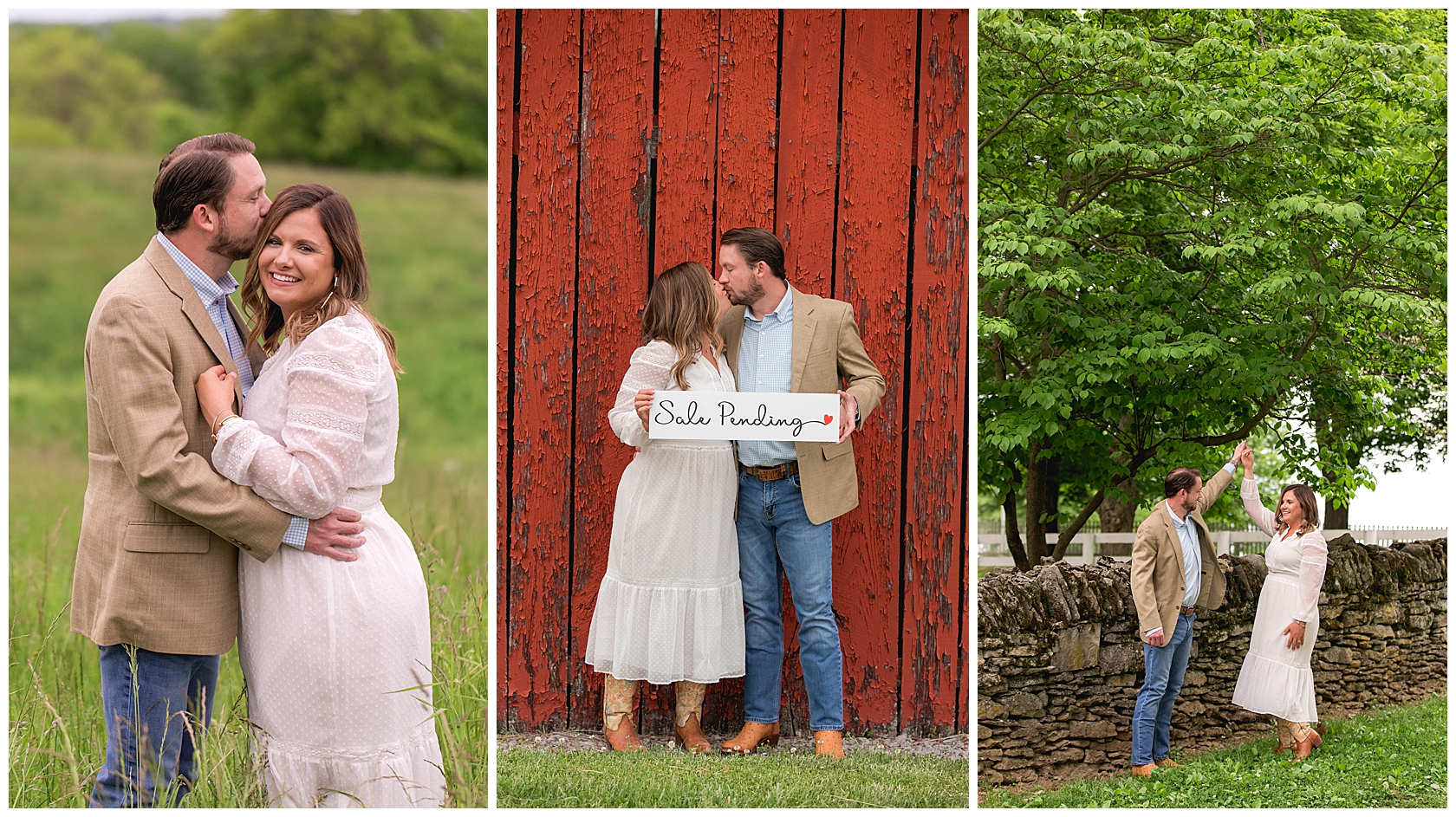 Kentucky Wedding Photographers at a Spring Engagement Session at Shaker Village in Harrodsburg Kentucky by Kevin and Anna Photography